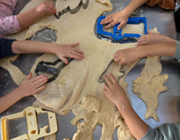 Ausflug der Vorschulkinder zur Bäckerei  Bors in  Hamminkeln